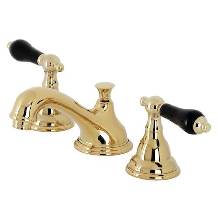 Kingston Brass KS5562PKL Duchess Widespread Bathroom Faucet W/ Brass Pop-Up, Brass KS5562PKL